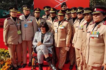 Deepa Malik with Army Officials